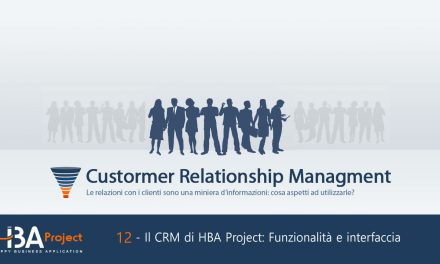 Il CRM di HBA Project